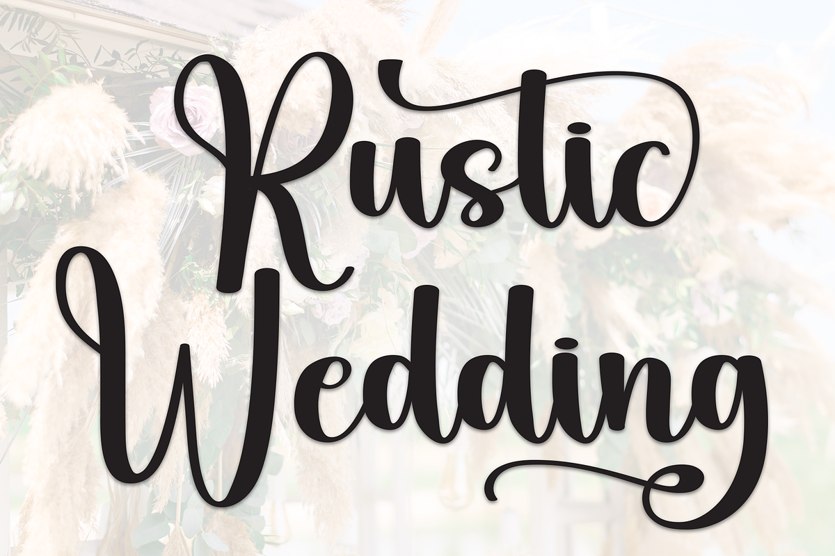 Rustic Wedding | Script Font, a Handwritten Font by Scratchones (Photo 1 of 9)