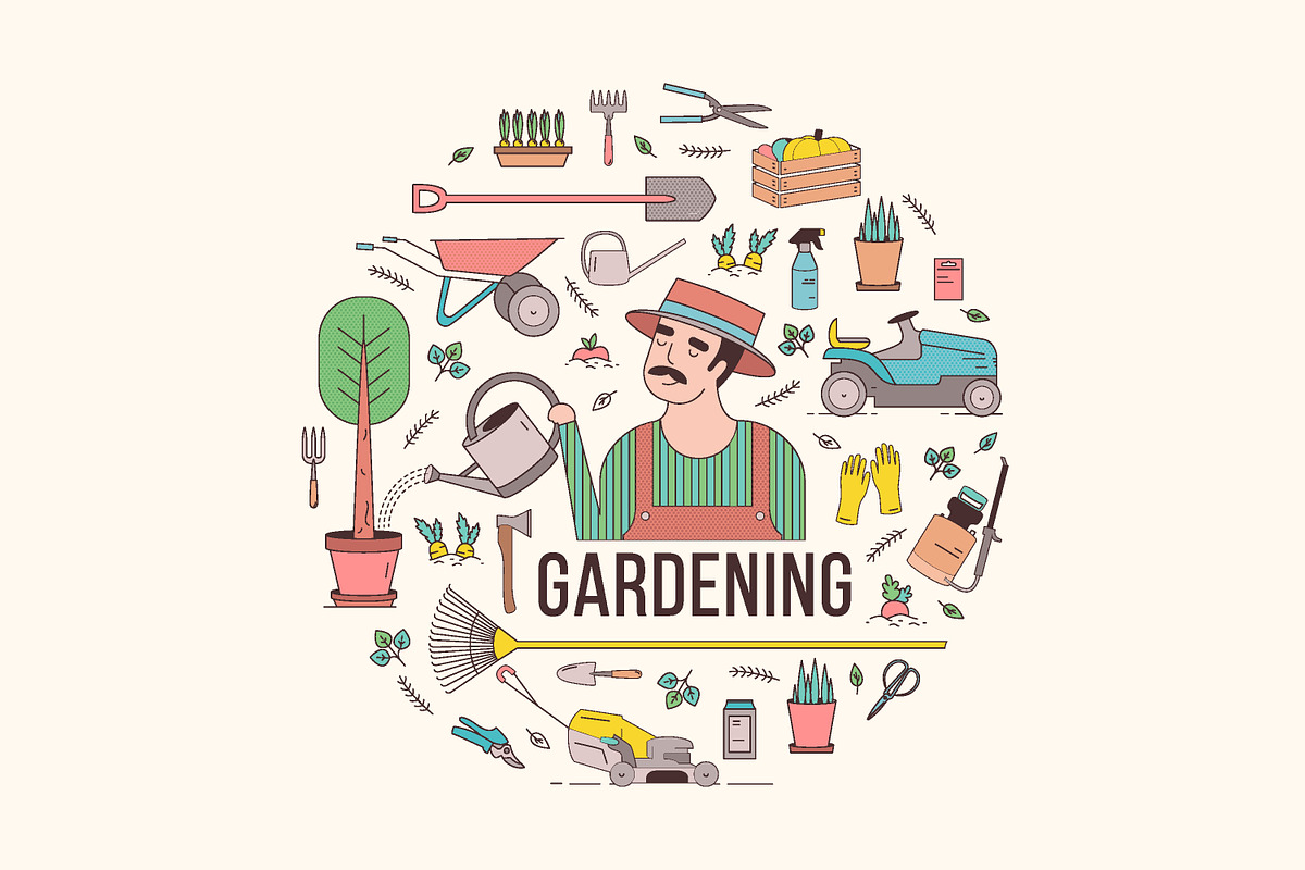 Gardening bundle, seamless patterns, a Decorative Illustration by Good Studio (Photo 3 of 13)