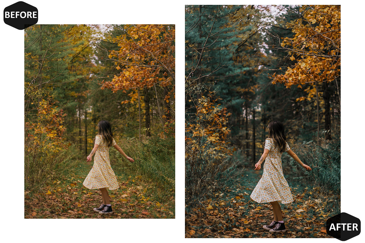 12 Sweet Autumn Photoshop Actions, an Action Add-On by Hue Palettte Studio (Photo 2 of 10)