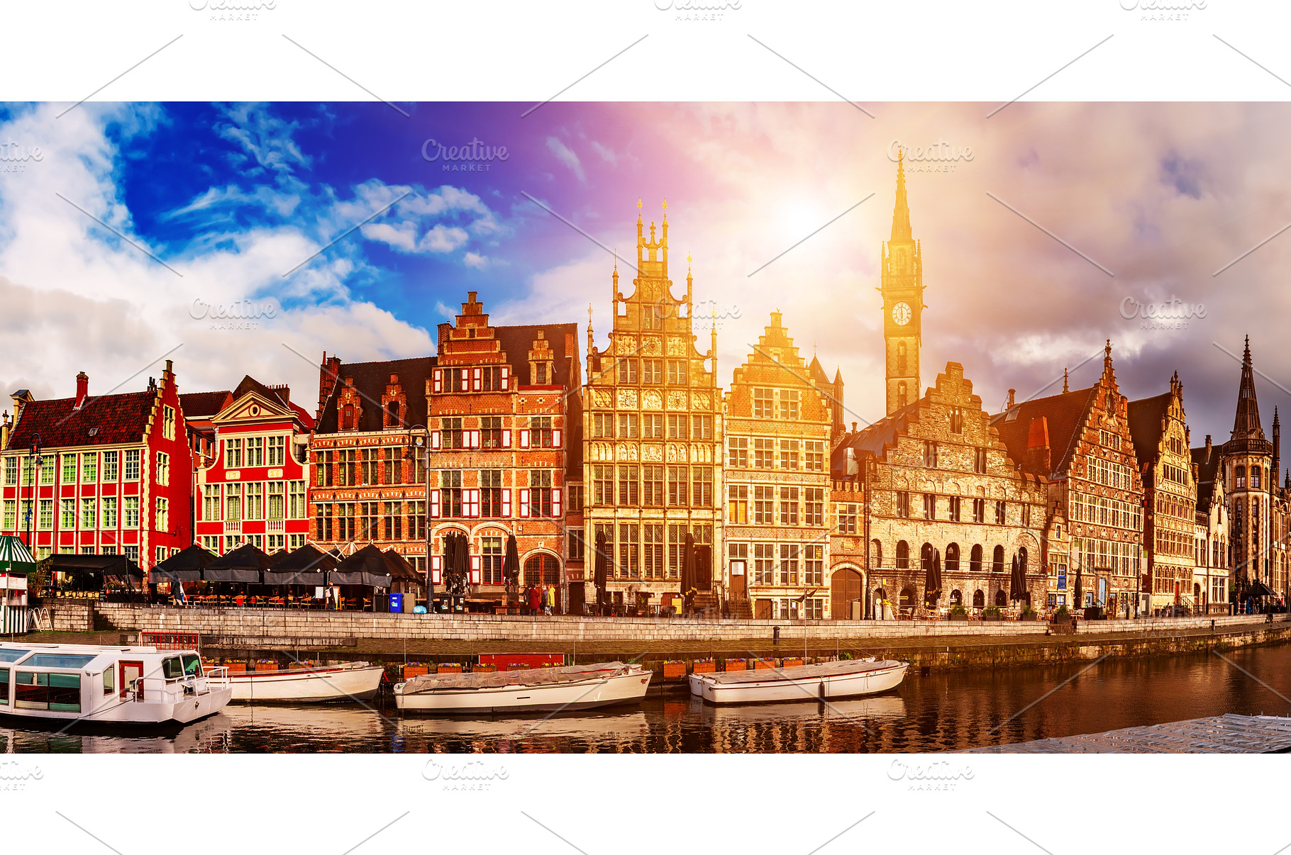 Ghent city historical center, an Architecture Photo by Nature and travel