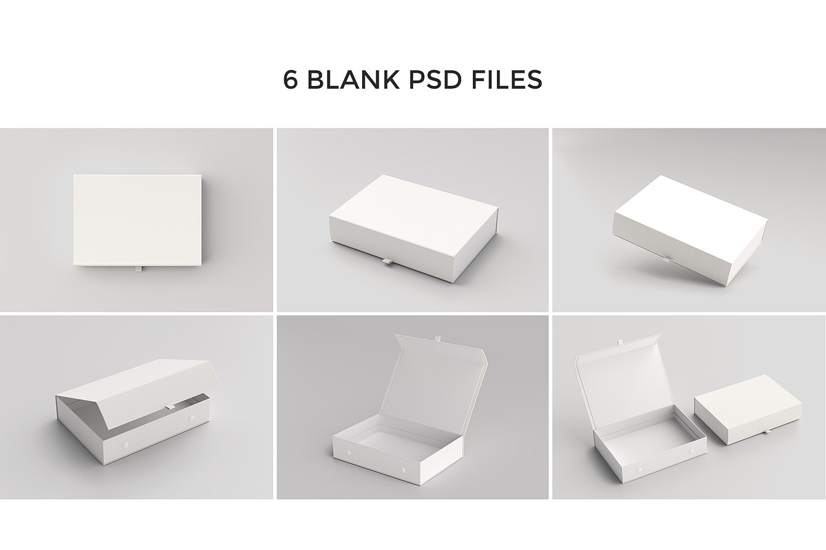 Magnetic Gift Box Mockup, a Packaging Mockup by graphicpages (Photo 2 of 9)