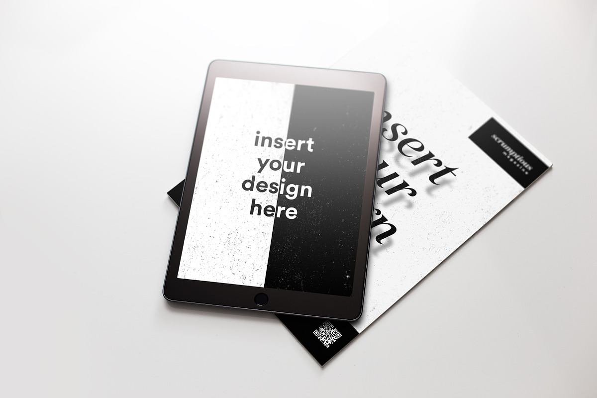tablet and magazine mockup #1, an iPad Mockup by doubled