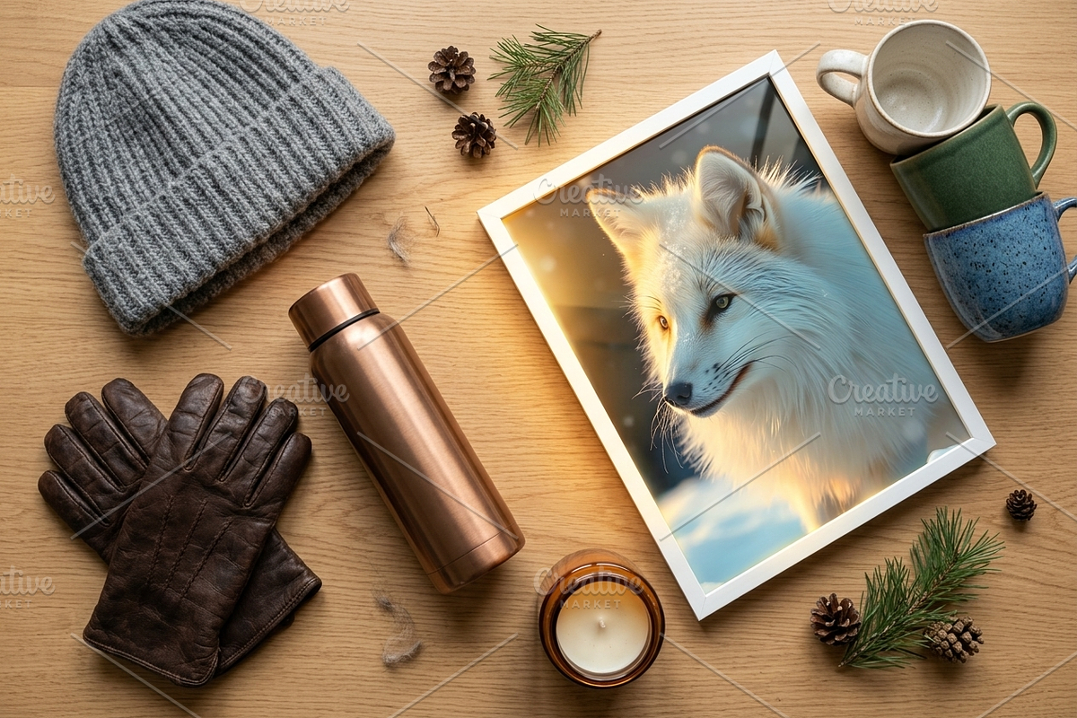 Snowfall Fox Gaze - Winter Photo, an Animal Photo by Aura Canyon HQ (Photo 6 of 6)