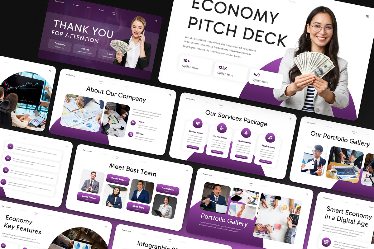 Economy Pitch Deck preview 5