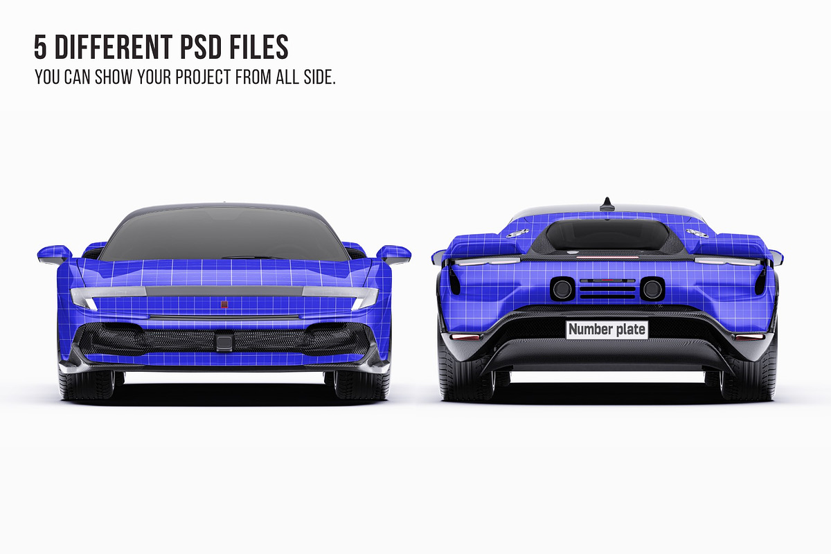 2026 Supercar Performance Coupe, an Advertising Mockup by Halal Graphic Studio (Photo 8 of 12)