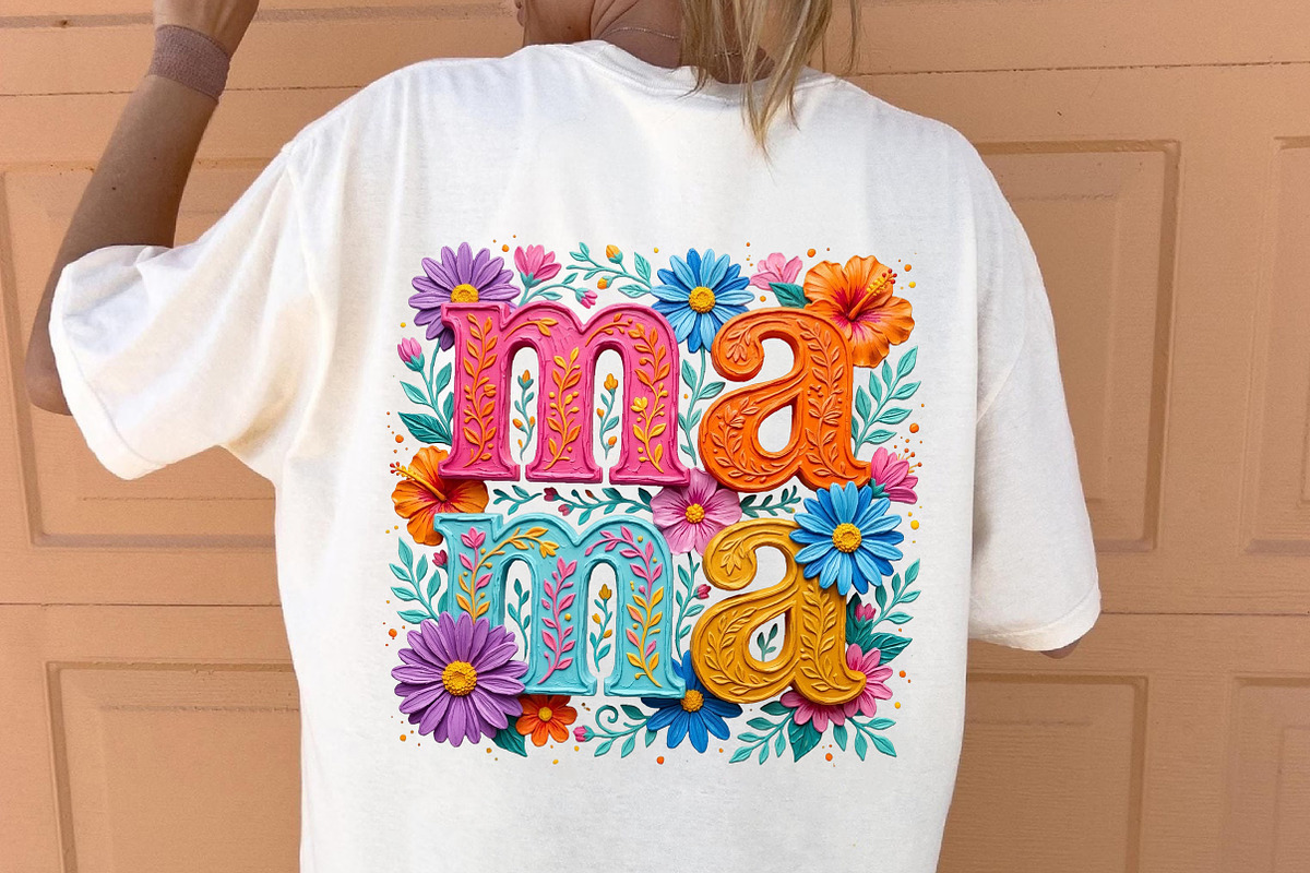 Floral Mama Png Brushstroke Mama Des, an Illustration by Designworld (Photo 3 of 4)