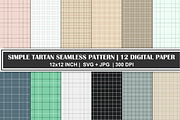 Plaid Tartan Grid Digital Paper Set, a Pattern Graphic by Gfx Expert Team (Thumbnail 1 of 3)