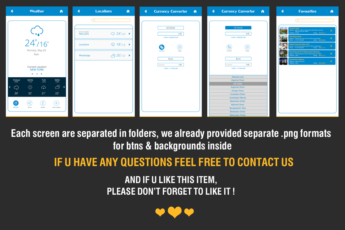 Navigation IOS App Design, an UI Kit Template by SyfixDesigns (Photo 2 of 6)