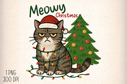 Meowy Christmas PNG, an Illustration by Daily.Designs (Thumbnail 1 of 5)