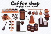 3d Coffee shop set illustration, a Decorative Illustration by Eyestudio (Thumbnail 2 of 3)