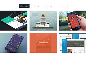 Website Landing Page PSD