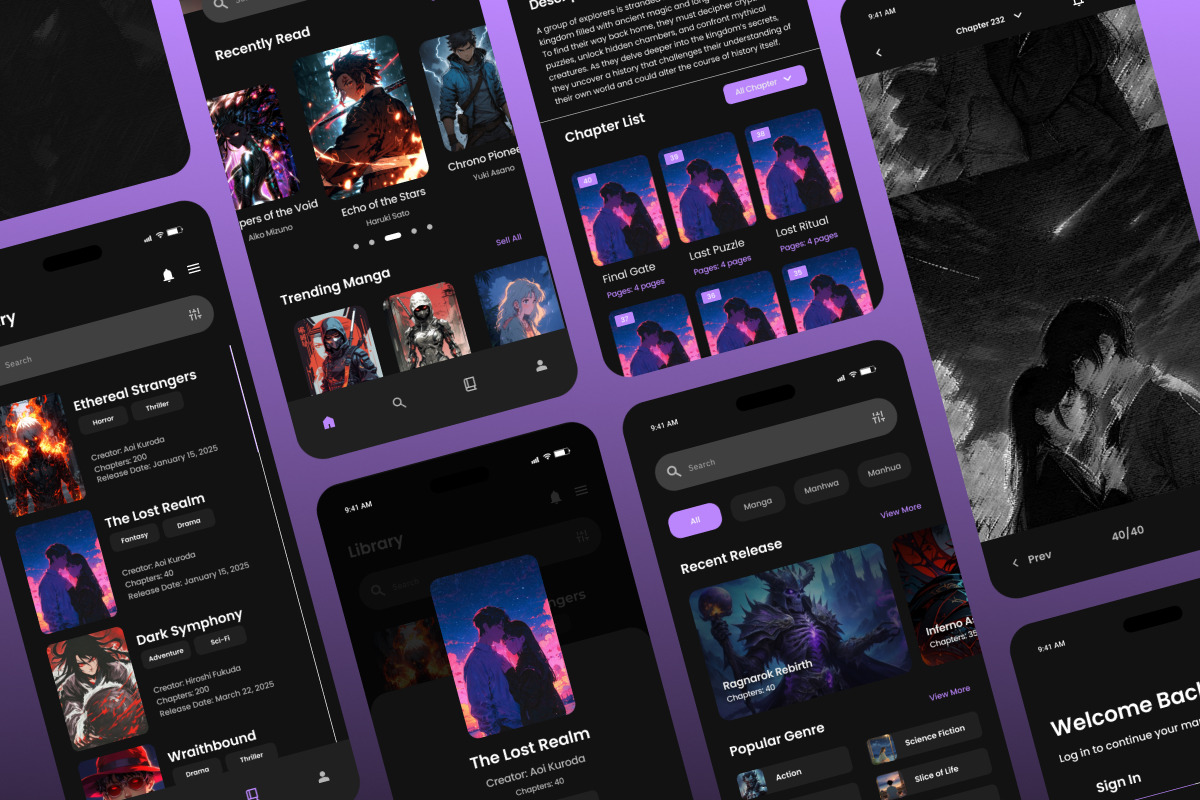 KomaCraze - Manga Mobile App, an App Template by trabaskriya (Photo 5 of 5)