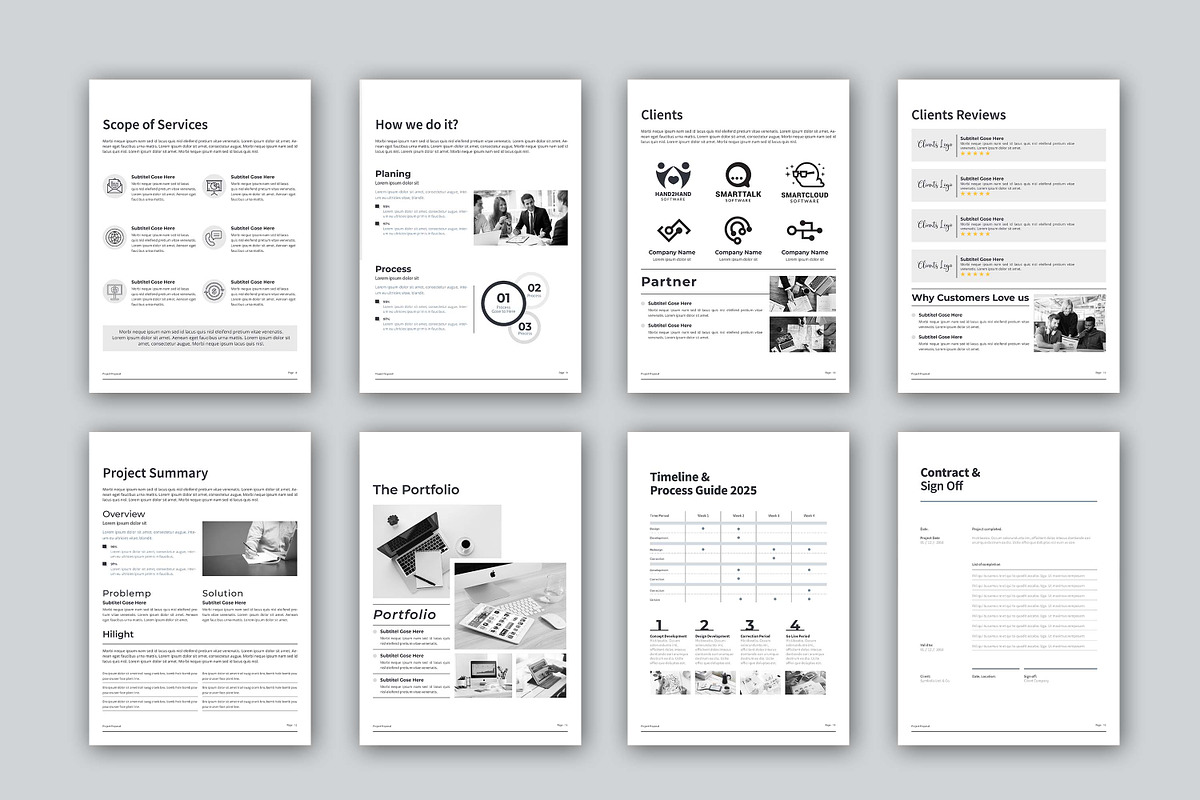 Project Proposal - Canva, a Brochure Template by obayes (Photo 4 of 21)