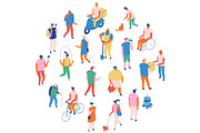 Flat vector people lifestyle bundle, a Person Illustration by Vector_Art (Thumbnail 20 of 27)