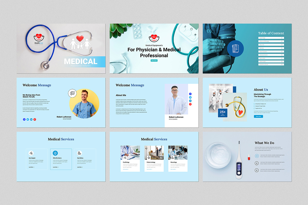 Medical Presentation Template, a Presentation Template by GenerousArt (Photo 2 of 7)