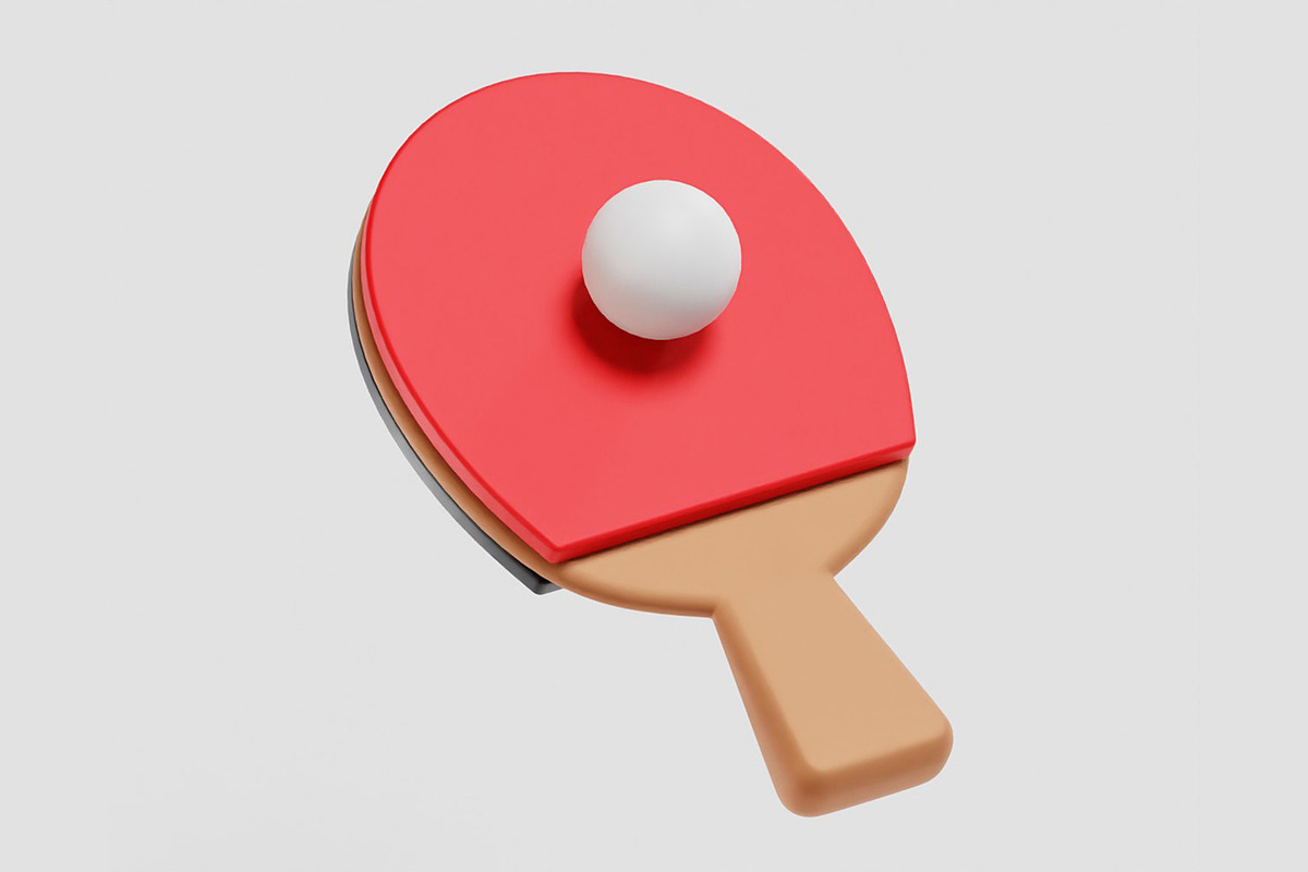 Table Tennis Racket and Ball, an Object 3D Model by fahad121 (Photo 1 of 8)
