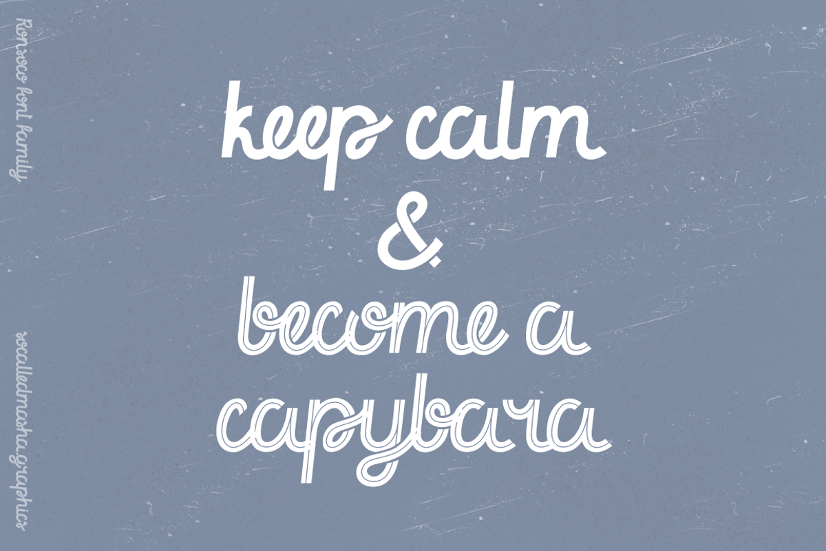 Ronsoco - playful font family, a Script Font by so.called.masha (Photo 9 of 10)
