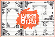 Ornate Floral Vector Frames, an Illustration by musafir_fashion (Thumbnail 1 of 9)