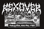 Rexover Aggressive Hardcore Font, a Blackletter Font by Ronny Studio (Thumbnail 1 of 9)