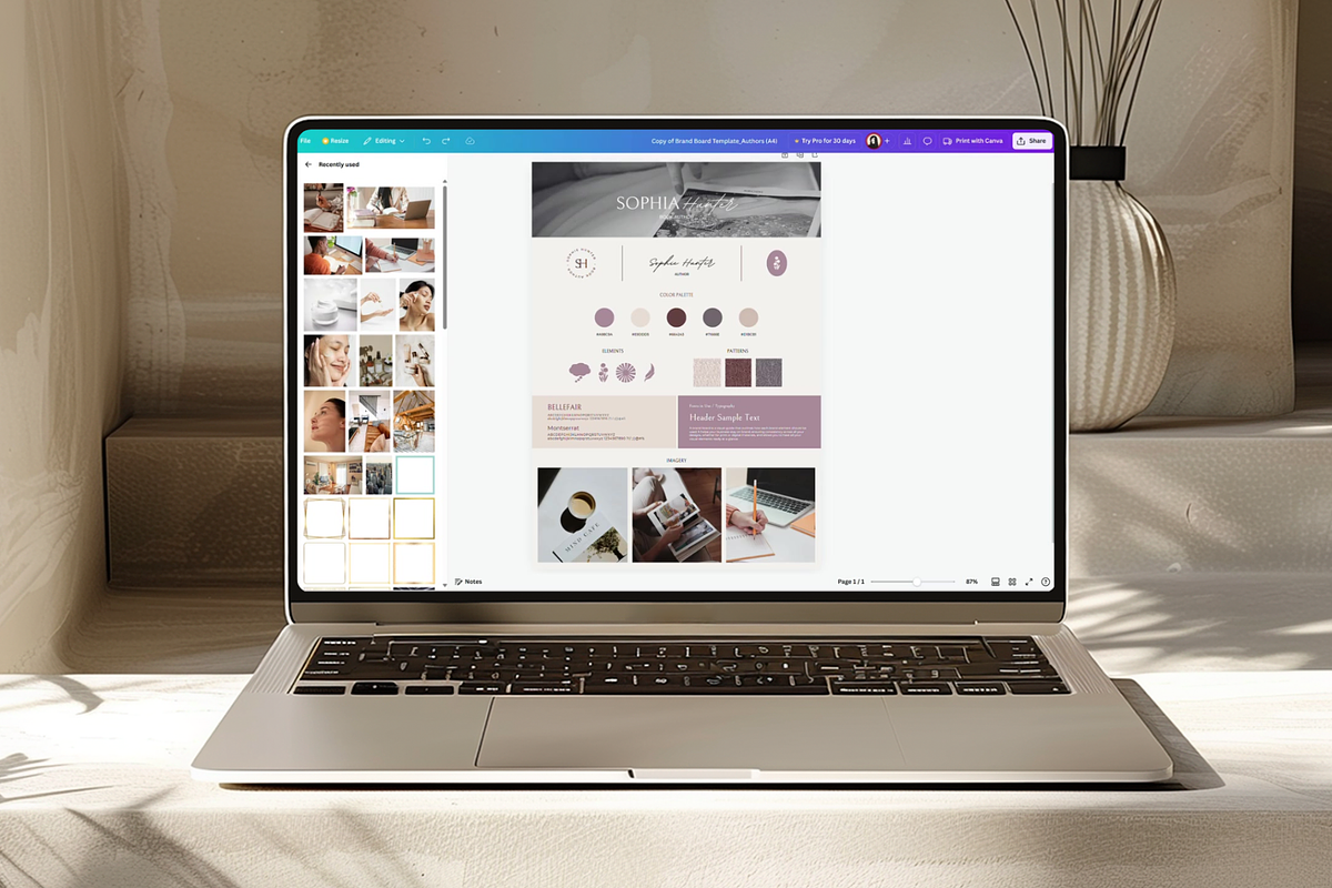 Author Brand Board, a Branding & Logo Template by Creatif Foundry (Photo 2 of 6)