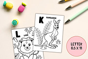 ALPHABET Coloring Book, an Education Illustration by ChristinaDesigns (Thumbnail 6 of 6)
