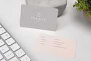 Rounded Business Card Mockup, a Print Template by Graphicnugget (Thumbnail 1 of 4)