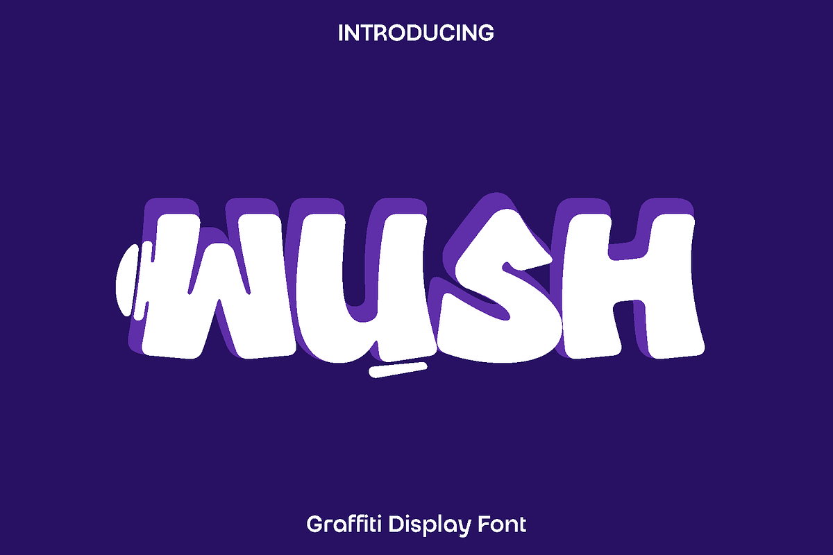 Wush - Graffiti Display Font, a Handwritten Font by Luna Shop (Photo 1 of 6)