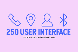 User Interface Line Icons