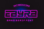 Ebyra, a Serif Font by Canden Meutuah (Thumbnail 1 of 8)