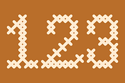 Cross Stitch Cursive Font, a Font by GG Design (Thumbnail 6 of 10)