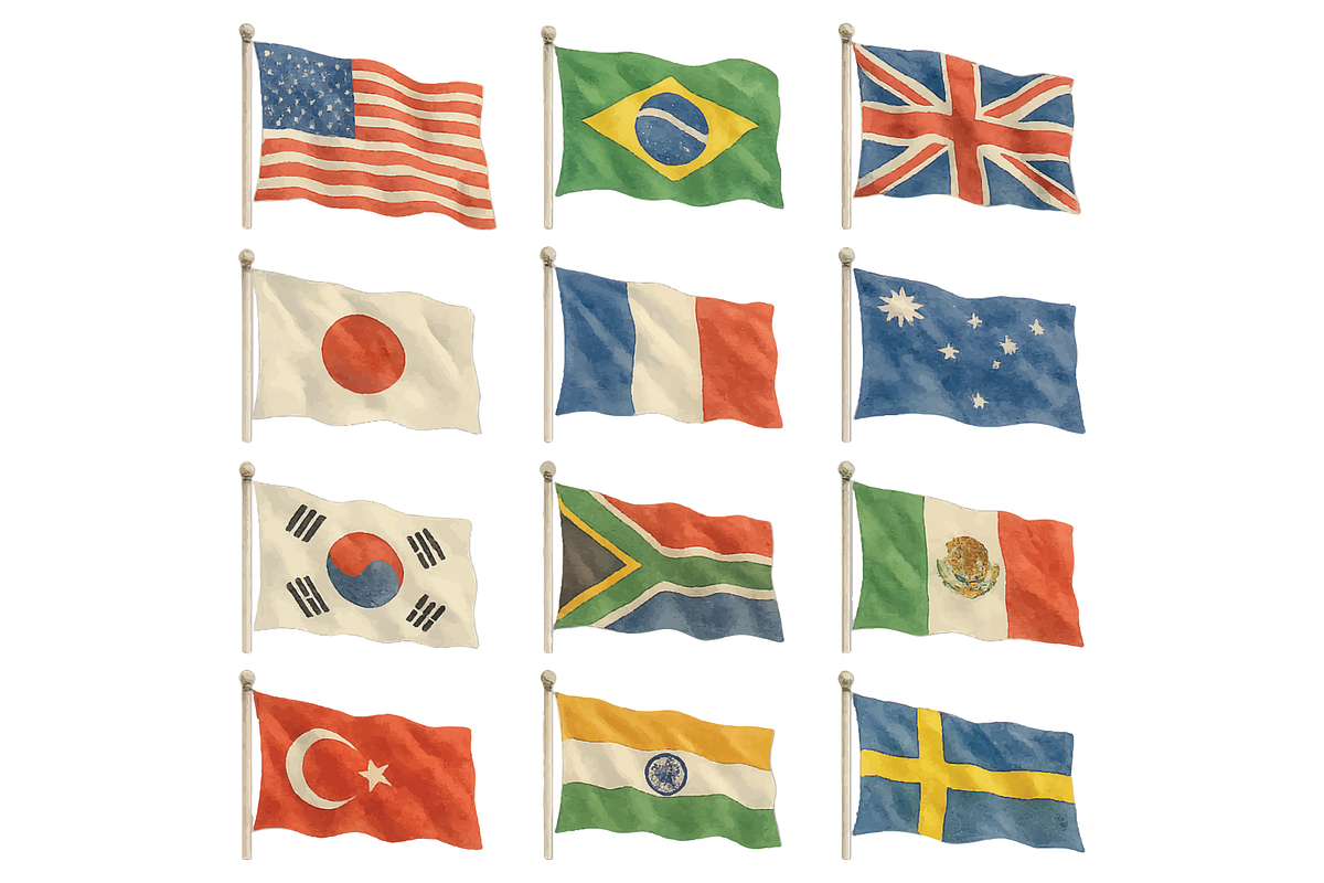 International Flags Collection, an Object Graphic by RT Studio (Photo 2 of 4)