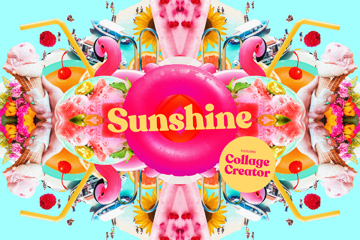 Sunshine - Retro Summer Cut-Outs, an Object Graphic by Studio 2am (Photo 1 of 11)