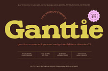 Ganttie Bold Display Serif