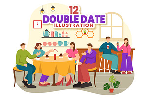 12 Double Date Illustration