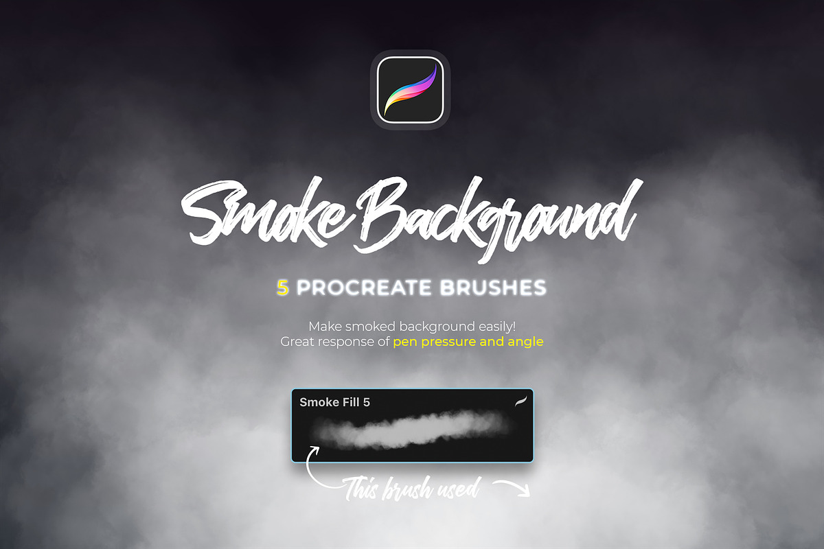 Smoke Procreate Brushes, a Brush Add-On by Andrew Skoch Design (Photo 7 of 9)