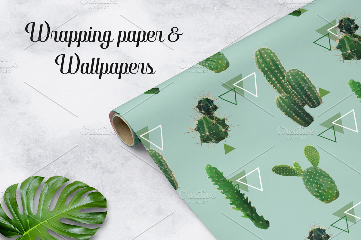 Cactus Floral Backgrounds, an Illustration by Anna Studio (Photo 6 of 7)