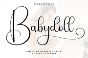 Babydoll, a Handwritten Font by InermediaSTUDIO (Thumbnail 1 of 7)
