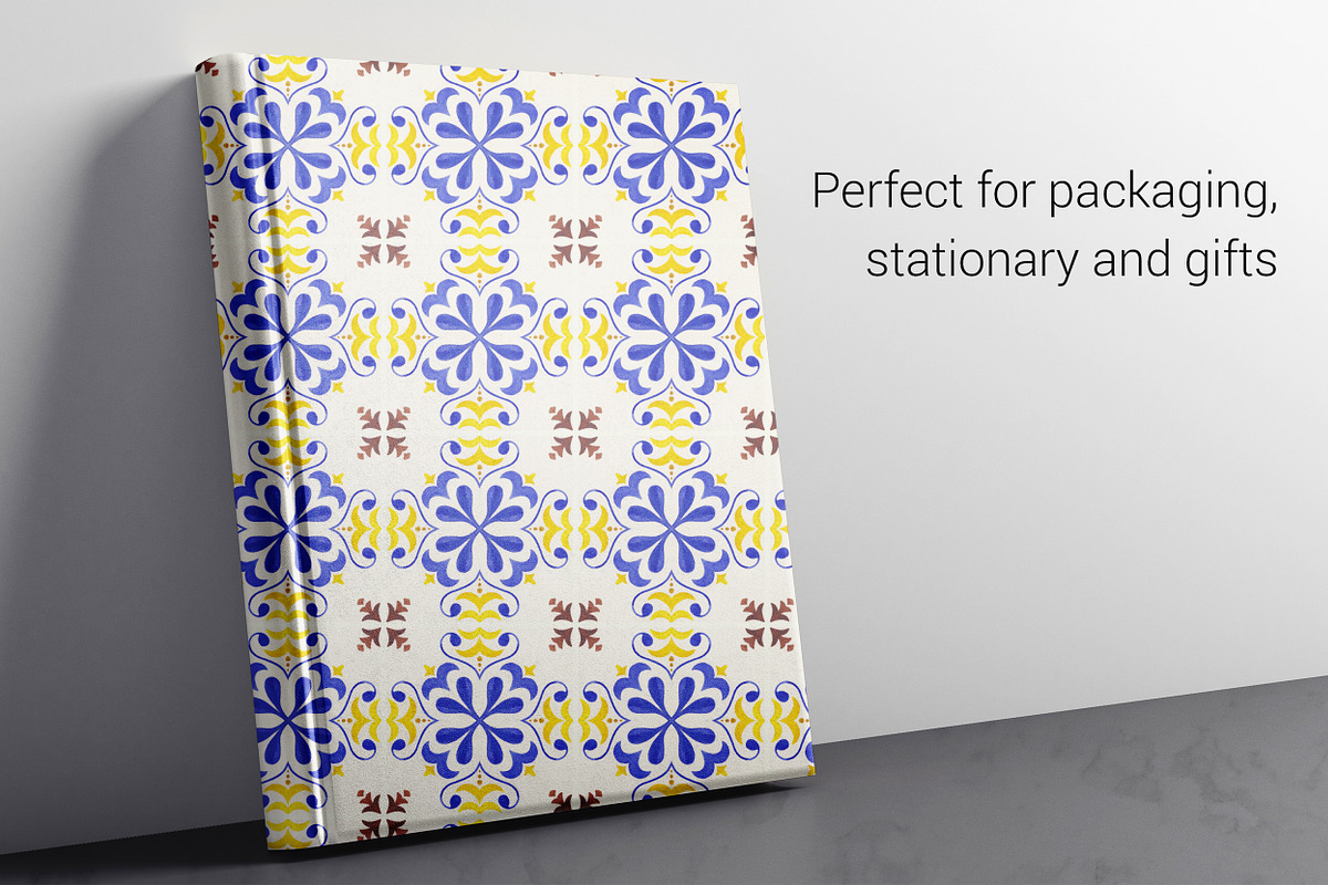 Portuguese Tiles Patterns, a Pattern Graphic by TanyaMakesART (Photo 4 of 7)