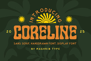 Coreline, a Sans Serif Font by maghrib