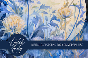 Summer Night Cornflower Backgrounds