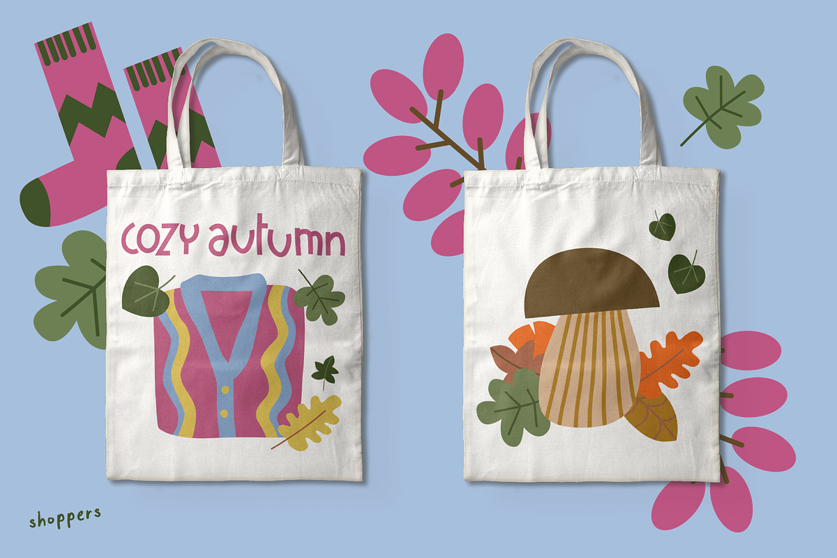 Hello Autumn Vector Set, a Seasonal Illustration by Francesca.Cadei Shop (Photo 9 of 12)