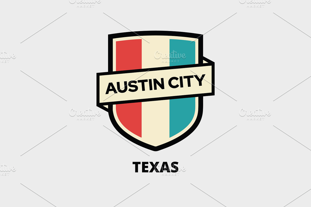 Austin City Heritage Shield Logo, a Branding & Logo Template by Aura Canyon HQ (Photo 5 of 5)