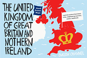 Great Britain. Hand Drawn Maps, an Illustration by Lubov Illustrations Shop (Thumbnail 1 of 10)