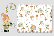 Magical Gnomes Pattern Design, a Pattern Graphic by Lady Bruniere Design (Thumbnail 3 of 5)