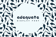 Adequate Font, a Serif Font by Alex Blogoodf (Thumbnail 1 of 14)