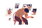 People with inner conflict concept, a Person Illustration by Good Studio (Thumbnail 7 of 7)
