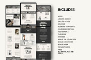 Course Sales Page Canva, a Landing Page Template by Studio Suvelle (Thumbnail 3 of 7)