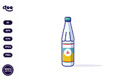 Simple Refreshing Bottled Drinks, a Food Illustration by Satisfactoons (Thumbnail 2 of 3)