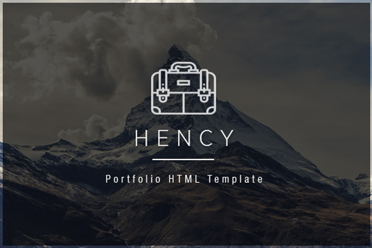 Hency - Portfolio HTML Template, a Websites & App Template by FlyTemplates.com (Photo 1 of 8)