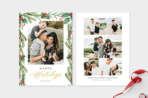 Christmas Photo Card Template -CD082